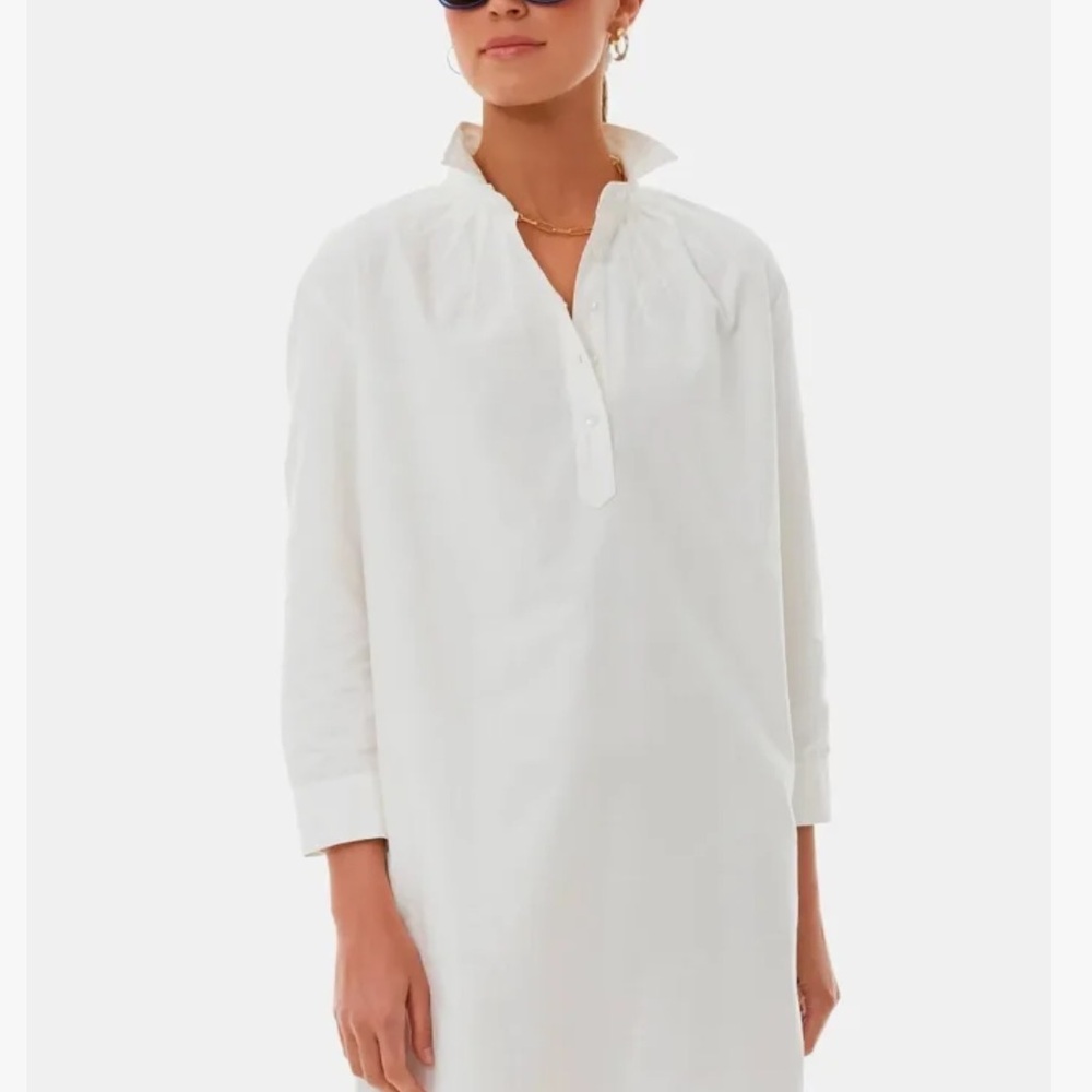 NWT Pomander Place half button-up shirt dress. Functional front pockets. Size XL - Picture 3 of 16